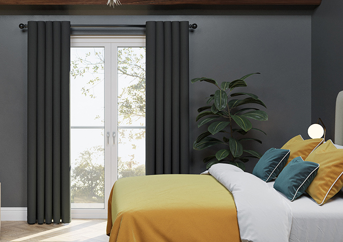 Oslo, Black - Made to Measure Curtains - Image 3